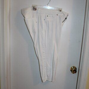 Vintage Jordache Skinny Crop White Pants